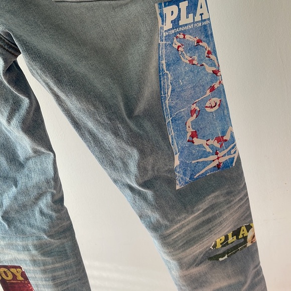 Amiri Playboy Magazine Denim Jeans - Picture 4 of 6